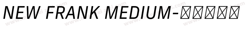 NEW FRANK MEDIUM字体转换